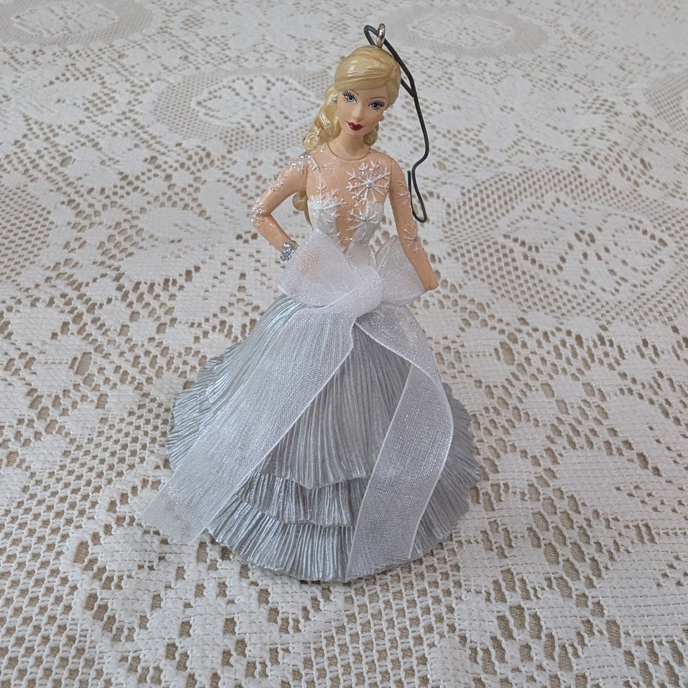Hallmark Celebration Barbie Ornament 2008 Special Edition Silver Gown Snowflake